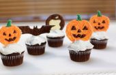 Halloween Kürbis Schokolade Cupcake Topper