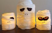 Gruselige Halloween Mumie Jar Laternen