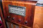 Restaurierung - neues Leben aus einem kaputten 1930er Jahre Radio Umrechnung