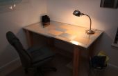 Birke und Aluminium Schreibtisch