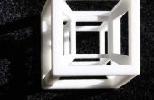 3D 4-dimensionalen Tesserakt Hypercube Modell einer TJT3/6