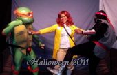 Teenage Mutant Ninja Turtles - Dreierwette: Michelangelo TMNT Fußsoldaten und April O'Neil