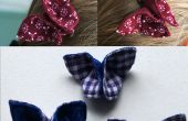 Butterfly Haarspangen - Origami mit Stoff