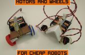 Motoren und Räder für billige Roboter