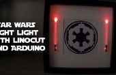 Star Wars-Nachtlicht mit Linolschnitt und Arduino