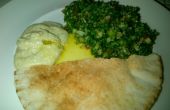 Tabule Arabisch Salat und Hummus