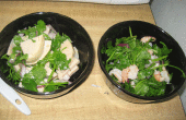 Wie man "Authentisch" Thai Schweinefleisch Salat und Thai Garnelensalat! 