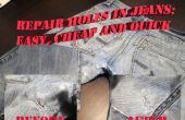 Löcher in Jeans: einfache und billige Lösung