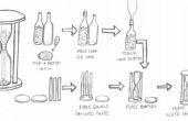 Weinflasche halbstündigen Recyclingglas