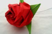 Falten eine Origami Rose