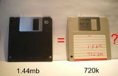 Konvertieren Sie eine 1,44 MB-Diskette in 720K