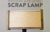 Recyceltem Holz & Metall Schrott Lampe