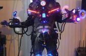 Cyborg kybernetischen Roboter Maschine gebietsfremder Arten Laser Raucher LED Halloween-Kostüm! LEGIT
