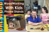 Holz-Projekte für Kinder | Einem Handy oder Tablet Ständer aus Mulga Holz machen