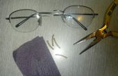 Zerbrochene Brillen mit Kupferrohren beheben