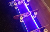 Skateboard-Regale mit LED-Beleuchtung