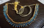 Kundan - 2$ Blue Bead Halskette! 