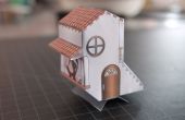 Wörtliche Vogelhaus Mini-Papercraft