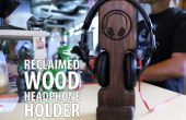 Aufgearbeiteten Holz Kopfhörer-Halter