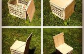 Crate Chair für camping oder Vinyl Speicher Upgrade Milch