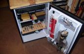 Werkzeug-Schrank / Bank aus alten Kühlschrank