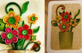 Wie erstelle ich eine Grußkarte 3D-Blume | Quilling Kunstwerken