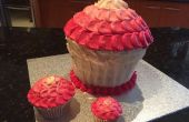 Riesen Cupcake-Familie (Riese, Normal und Mini-Cupcakes)