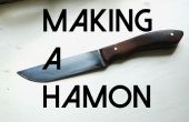 Machen eine Messer mit einem japanischen Hamon