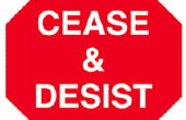Cease & Abmahnungsschreiben Brief/Bestellung für Belästigung/Stalking