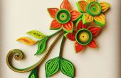 Wunderschöne 3D quilled Blüten und Blätter von Grund auf neu! 