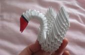 Modulare Origami | Mini Winged Schwan | 181 Stück
