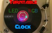 Plattenspieler-LED RGB-Uhr