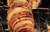 Knoblauch Petersilie knusprig backen in Scheiben geschnittenen Kartoffeln