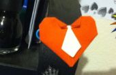 Origami-Herz mit Krawatte! 