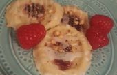 Einfache Himbeer Mandel Shortbread Cookies