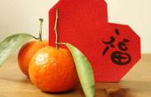 Heart-shaped Ang Pao (chinesische rote Umschlag)
