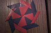 Origami verwandelnde Star und Frisbee