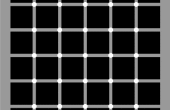 Optische Täuschung - geheimnisvolle schwarze Punkte