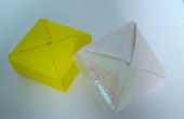 Origami-Schachtel mit ineinandergreifenden Klappen