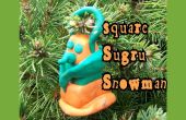 Sugru Snowman Christmas Ornament Quadrat