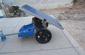 Tragbare Solar-Generator auf einen Motorradanhänger für Burning Man