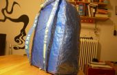 IKEA Hack: blaue Tasche Rucksack