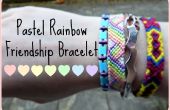 Freundschaftsarmband Pastell Rainbow