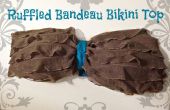 Ruffle Bandeau-Bikini-Oberteil