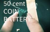 50-Cent-Münze Batterie