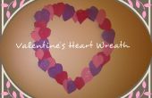 DIY Herz geformt Valentine Kranz