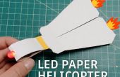 Hubschrauber LED Papier