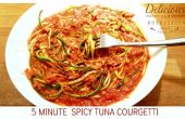 5 Minuten Spicy Tuna Courgetti