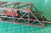 Bauen ein Modell im Maßstab 1: 160 (N) von einer Eisenbahnbrücke Girder