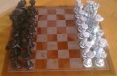 Schrauben und Muttern Schachfiguren